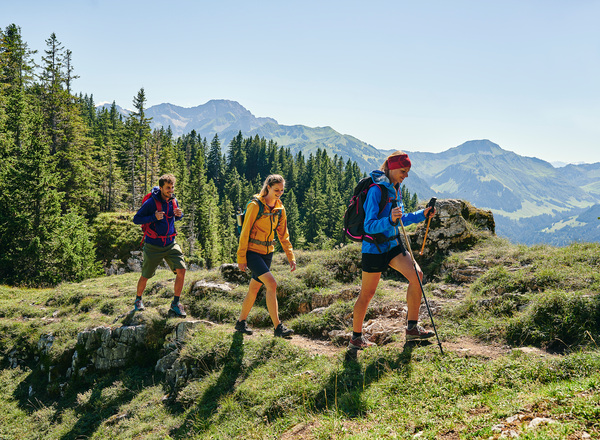 Wandern beim Liegstein in Au (c) Alex Kaiser - Bregenzerwald Tourismus
